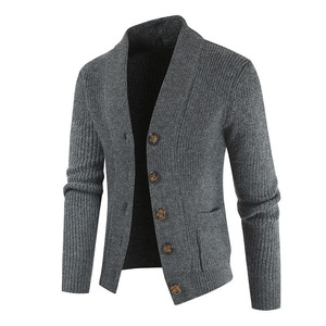 AW Casual Single Breasted <strong>Cardigan</strong> Sweater V-Neck <strong>Long</strong> Sleeve Knitted <strong>Mens</strong> <strong>Cardigans</strong> - Product Image 3