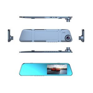 מסך מגע 4.5 אינץ' 1080P מצלמת דרך עם מראה אחורית כפולה עם זווית 170 וראיית לילה <span class=keywords><strong>DVR</strong></span> - Product Image 2