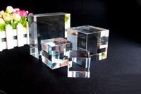 Honor of Crystal K9 Cube vierge Bloc de verre cristal personnalisé en gros Cube de cristal 3D