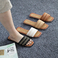 Sandales et pantoufles plates pour femmes, tendance, été, nouveau design, antidérapantes, durables, confortables, respirantes, vente en gros