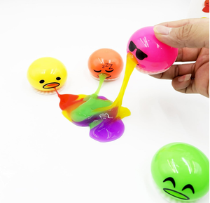 Jouet anti-stress amusant en forme d'œuf qui vomit - Balle à presser pour farces, œuf qui éclotte, jouet fantaisie pour soulager le stress, cadeau rigolo pour enfants et adultes - Product Image 2
