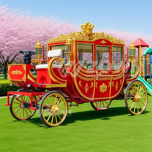 Carruaje de Caballos Eléctrico Estilo Europeo Real en Oferta, Carruaje de Caballos Real con Color Personalizado, Carruaje de Caballos de Cuatro Ruedas para Bodas - Product Image 5