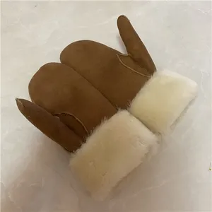 custom colors Winter Fully Soft Shearling Inside mittens