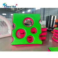 Blocs d'obstacles gonflables lumineux pour parcours Ninja Warrior, composants pour parcours de trampoline intérieur