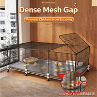 Cage d'élevage intérieure extra-large pour poussins, cailles et canetons, avec clôture à mailles fines