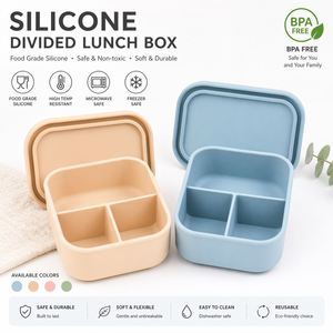 Contenedor Plegable para Preparación de Comidas, Lonchera Portátil de Silicona para Viajes y Campamentos, Caja de Almacenamiento de Alimentos Reutilizable Ecológica - Product Image 2