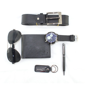 Venta directa de fábrica, nueva boutique, Conjunto de reloj de negocios, BILLETERA, cinturón, gafas de sol, conjunto de regalo de lujo para el Día de San Valentín para hombres - Product Image 5