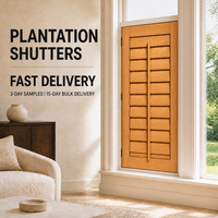 Fournisseur en gros d'usine OEM/ODM de volets de plantation sur mesure pour projets B2B mondiaux et solutions de couverture de fenêtres commerciales