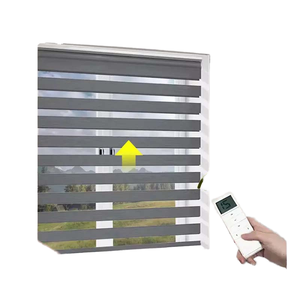 Tùy chỉnh kích thước Bạc cầu vồng <span class=keywords><strong>Shades</strong></span> màn trập thông minh Zebra Rèm năng lượng mặt trời <span class=keywords><strong>Shades</strong></span> điện màn rèm cửa văn phòng khách sạn vải đồng bằng - Product Image 1