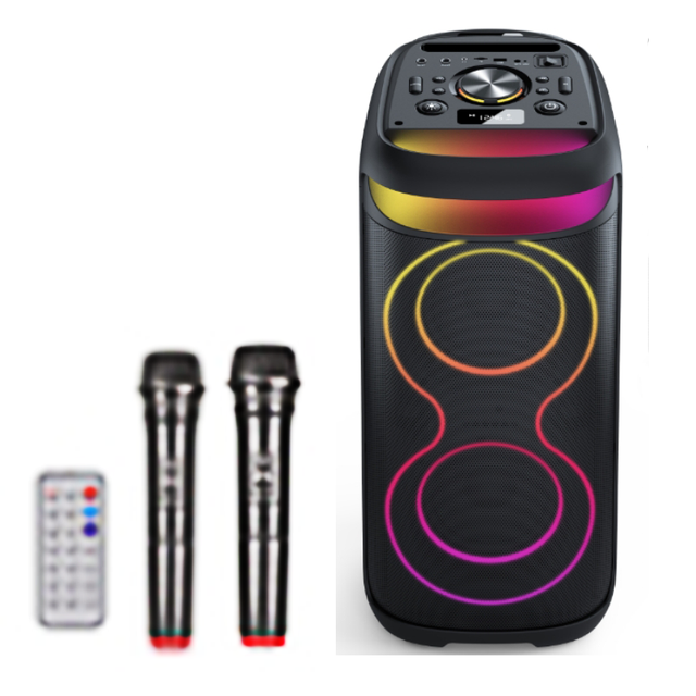 Dual 6.5-Inch Bluetooth Speaker Multi-Functional Customizable Party Speaker With Dual 6.5-Inch Speakers