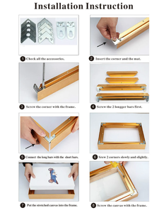 Marcos de lona flotantes para pared con perfil de aleación de aluminio y metal personalizado BSCI moderno al por mayor, oro cepillado, plata y negro - Product Image 6