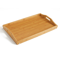 Natural House Vente de gros Table-plateau de lit en bambou avec pieds pliants Ordinateur portable de service pliable et portable Petit-déjeuner Plateau de lit