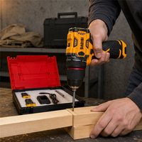 Nouvelle perceuse à batterie au lithium, ensemble d'outils électriques, outils de bricolage pour la maison, perçage, vissage, étui rigide, OEM personnalisable