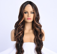 Perruques synthétiques longues bouclées haut de gamme pour femmes, style européen tendance, effet naturel, volumineuses et ondulées, très demandées