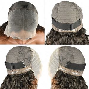 Perruque en cheveux humains brésiliens en gros, 13x6, dentelle transparente HD, frontale, cuticules alignées, sans colle, pour femmes noires - Product Image 5