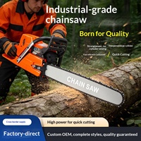 Tronçonneuse à essence professionnelle industrielle 79cc, 12800 tr/min, pour la foresterie, l'exploitation forestière et la coupe du bois