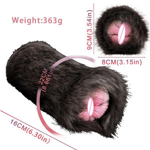 Masturbateur pour hommes Jouets en peluche pour hommes Pénis doux avec une forme de bouche en forme de monstre pour hommes gays Entraînement du gland du pénis - Product Image 6