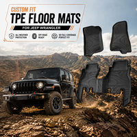 Tapis de sol de voiture 5D en TPE, prix d'usine, haute résistance et longue durée de vie, design à couverture complète, tapis de sol de luxe pour Jeep Wrangler