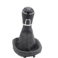 Vente directe d'usine, pommeau de levier de vitesse noir de haute qualité à 5 ou 6 vitesses avec soufflet pour VW Touran Caddy 2003-2011