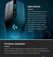 Ratón Inalámbrico para Juegos G304 para PC y Portátil, Sensor HERO 12K, Batería de Larga Duración, Diseño Portátil, Trabajo de Oficina
