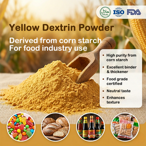 Food Grade Yellow Dextrin Powder Corn-Derived Binder Adhesive for Candy Bakery Seasoning ISO Halal Certified Factory Direct - Product Image 3