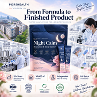 Capsules de soutien naturel au sommeil, thé, théanine, magnésium, mélange botanique, saveur raisin, végétalien, sans gluten, 90g, marque privée, OEM, ODM