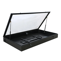 Caja de TV para Espacios Públicos con Ventana de Vidrio Templado de 5 mm con Cerradura y Marco de Acero