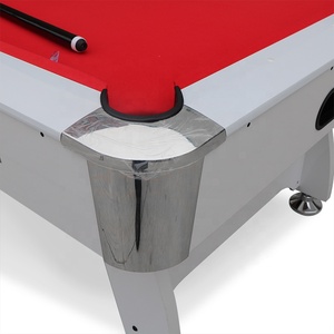Table de <span class=keywords><strong>billard</strong></span> en feutre rouge pour la famille, table de snooker en MDF à vendre - Product Image 4