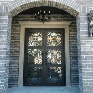 Porte en fer forgé de couleur personnalisée en provenance du Vietnam avec design 2D 3D et barre en acier massif, résistante à l'eau, garantie 3 ans - Product Image 1
