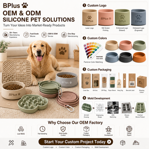 Bebedero para Perros de Acero Inoxidable 304 BPlus, 285 ml, 160 g, Tazón Abatible de Silicona, 3 Colores, MOQ 50, Envío en 30 Días, Certificación FDA LFGB, Directo de Fábrica - Product Image 3