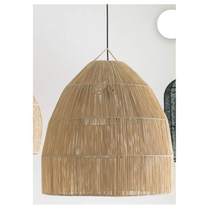 Nouveau design vente chaude 2025 Design Floral tissé à la main Jute corde lampe pendentif rotin rond pendentif moderne - Product Image 3