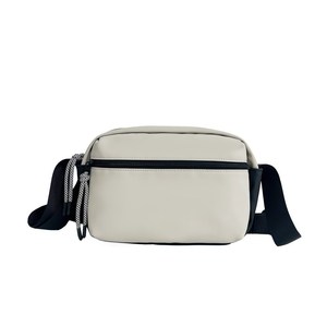 Sac banane unisexe personnalisé avec logo, en nylon, pour fitness, sport de plein air, sac à bandoulière croisé pour homme - Product Image 1
