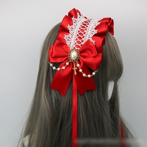 DREAM FASHION Fascia per Capelli Lolita Accessorio Gotico Serie Diablo Croce della Morte Manico a Forma di Angelo Dolce Accessorio per Capelli in Tessuto per Matrimonio - Product Image 2