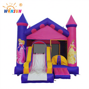 Château gonflable WINSUN pour aire de jeux extérieure, semi-fermé, de style fête, ignifuge, imperméable, taille personnalisée - Product Image 1