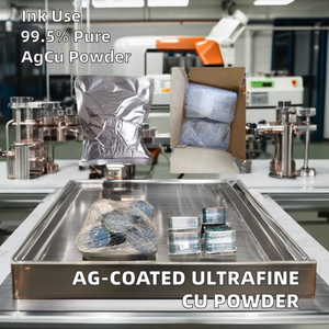 ผงทองแดงเคลือบเงินนำไฟฟ้าสูง (เคลือบ5UM/100nm) บรรจุภัณฑ์ LED และวัสดุอิเล็กโทรดแบตเตอรี่ - Product Image 5