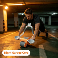 Rodillo Abdominal de Entrenamiento para Moldear la Cintura en Adultos, Herramienta Doméstica de Rebote Automático para Ejercicios Abdominales y Pérdida de Grasa Corporal