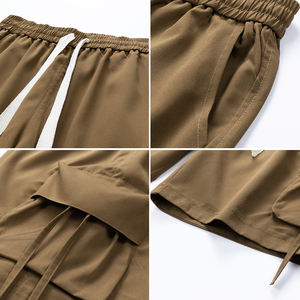 Китайские фабричные поставки, китайский производитель, уличные классические винтажные шорты-карго, практичные мужские шорты с боковыми карманами - Product Image 2