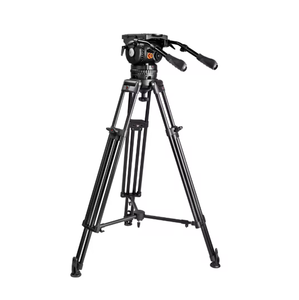 Équipement photographique Eg40 Plus, trépied vidéo professionnel robuste en aluminium, tête fluide, bol de 150 mm, capacité de charge de 40 kg - Product Image 1