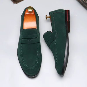 Mocasines de Ante Negro para Hombre, Estilo Penny Loafer, Punta Redonda, Casuales y Formales, para Oficina, Uso Diario, Zapatos Casuales y Formales - Product Image 5