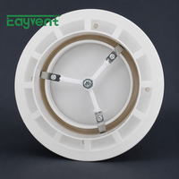 Grille de ventilation murale ronde en plastique imitation porcelaine pour plafond, diffuseur de ventilation élégant blanc pour maison et hôtel