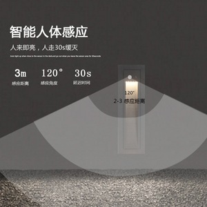 Luz LED empotrada para escalones, impermeable, para exteriores, con sensor de movimiento. - Product Image 3