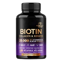 SWOOT Personnalisation Prête à l'emploi Capsules de beauté pour adultes à la biotine, au collagène et à la kératine pour cheveux, peau et ongles, 60 unités