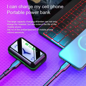 Audífonos TrueWireless BT 5.3 con Control Táctil, Audífonos Inalámbricos con Estuche de Carga y Banco de Energía Móvil, IPX4 - Product Image 6