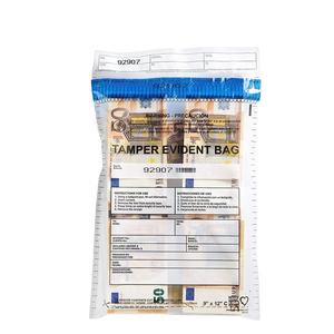 Bandas de dinero de depósito personalizadas Bolsas de depósito bancario Caja registradora Bolsa bancaria Cinta a prueba de manipulaciones Sellado Prueba de efectivo Bolsa de seguridad - Product Image 1