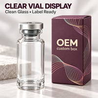 Boîte en papier personnalisée pour flacon de sérum cosmétique de 10 ml, emballage cosmétique