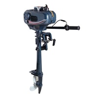 Moteurs hors-bord pour bateaux 3.6 CV 2 temps Hangkai, refroidissement par eau, moteur hors-bord à essence pour la pêche, moteur à jet 2 temps