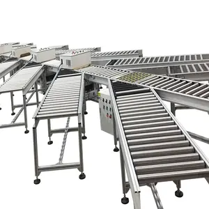 Stainless Steel Pallet Chain Conveyor Automatic Packing Line Roller Electric Automatic Palletizing Conveyor Machine