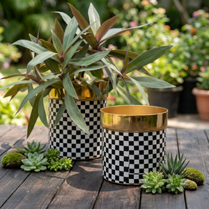 AK laiton usine vente directe métal petit décor pot de fleur succulente planteur plante décoration de la maison et jardin - Product Image 3