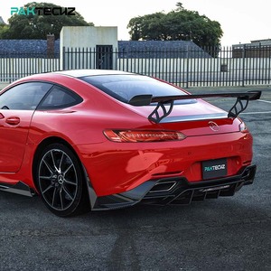 Paktechz sợi carbon cơ thể Kit khuếch tán phía sau cho MERCEDES BENZ AMG GT GTS C190 - Product Image 4