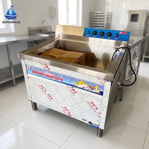 BANGMAOL High Efficiency Rapid Degreasing <b>Ultrasonic</b> Dishwasher Blue Digital Control <b>Cleaner</b> for Hotel Catering - Product Image 1